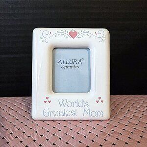 Allura Ceramics "World's Greatest Mom" Miniature Frame